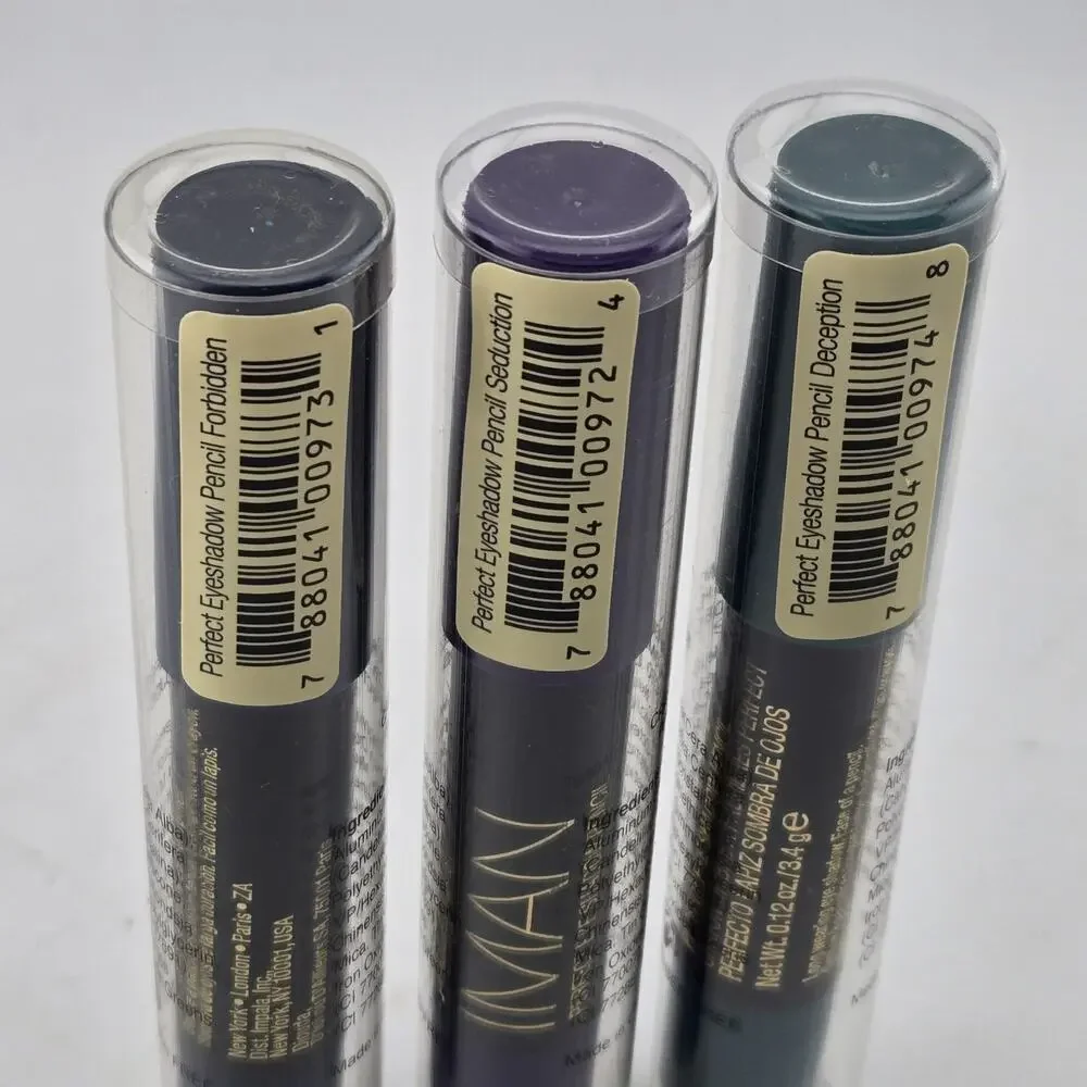 IMAN Perfect Eyeshadow Pencil Lot Of 3 Seduction Forbidden Deception New
